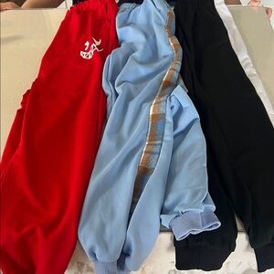 SHEIN Kids Jogger Set - Red, Light Blue, Black, White